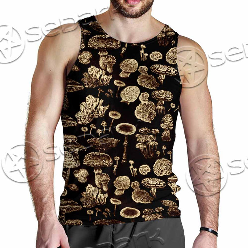 Psychedelic Magic Mushrooms SED-1095 Men Tank-tops