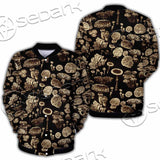 Psychedelic Magic Mushrooms SED-1095 Button Jacket