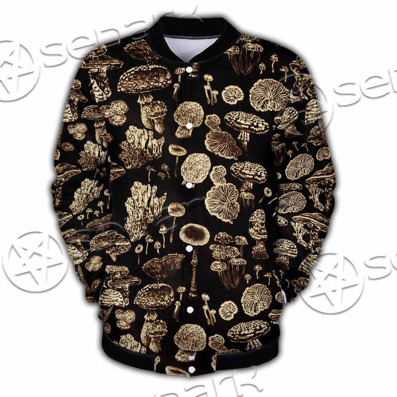 Psychedelic Magic Mushrooms SED-1095 Button Jacket