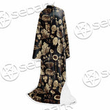 Psychedelic Magic Mushrooms SED-1095 Sleeved Blanket