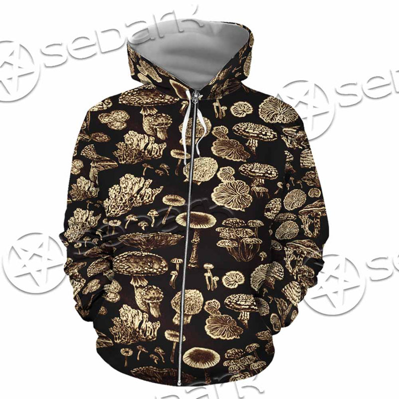 Psychedelic Magic Mushrooms SED-1095 Hoodie & Zip Hoodie