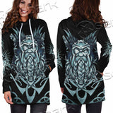 Viking Warrior Head SED-1102 Hoodie Dress