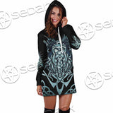 Viking Warrior Head SED-1102 Hoodie Dress