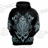 Viking Warrior Head SED-1102 Hoodie & Zip Hoodie Raglan