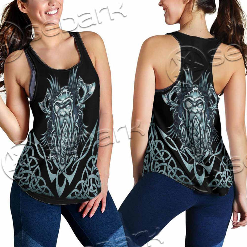 Viking Warrior Head SED-1102 Women Tank Top
