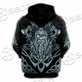 Viking Warrior Head SED-1102 Hoodie & Zip Hoodie Raglan