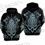 Viking Warrior Head SED-1102 Hoodie & Zip Hoodie Raglan