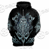 Viking Warrior Head SED-1102 Hoodie & Zip Hoodie Raglan