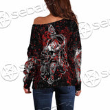 Viking Odin Norse Valhalla SED-1103 Off Shoulder Sweaters