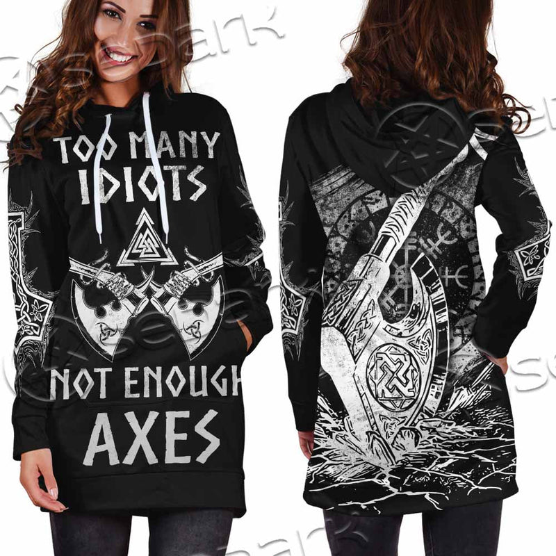 Mjolnir Viking Axe SED-1104 Hoodie Dress