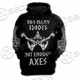 Mjolnir Viking Axe SED-1104 Hoodie & Zip Hoodie Raglan