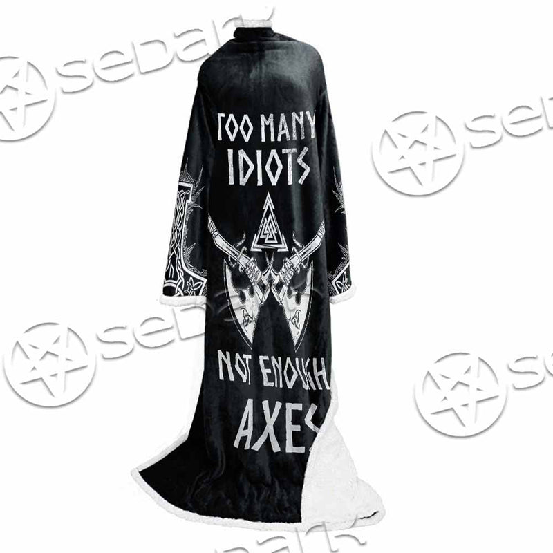 Mjolnir Viking Axe SED-1104 Sleeved Blanket