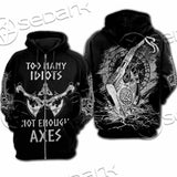 Mjolnir Viking Axe SED-1104 Hoodie & Zip Hoodie Raglan