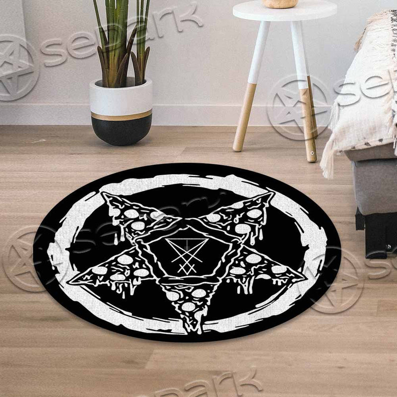 Hail Satan SED-1105 Round Carpet