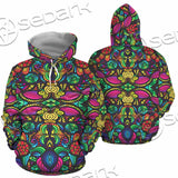 Psychedelic Floral SED-1106 Hoodie & Zip Hoodie