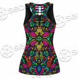 Psychedelic Floral SED-1106 Women Tank Top