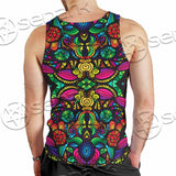 Psychedelic Floral SED-1106 Men Tank-tops
