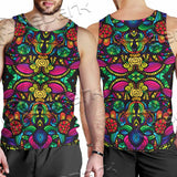 Psychedelic Floral SED-1106 Men Tank-tops