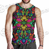 Psychedelic Floral SED-1106 Men Tank-tops