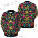 Psychedelic Floral SED-1106 Button Jacket