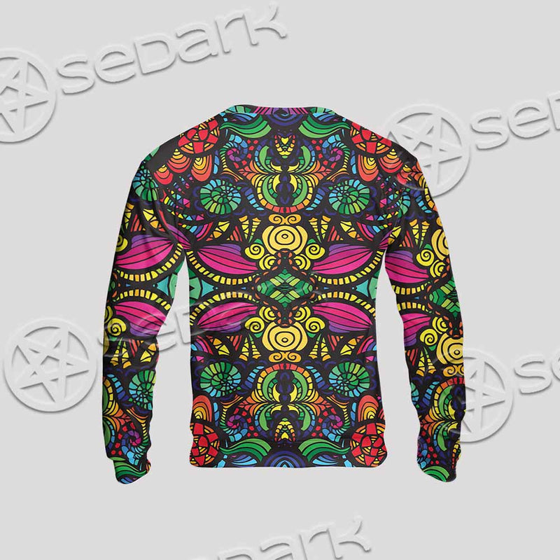 Psychedelic Floral SED-1106 Unisex Sweatshirt