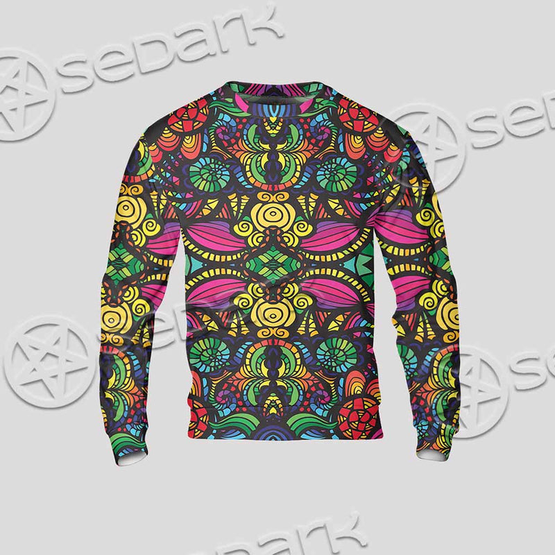 Psychedelic Floral SED-1106 Unisex Sweatshirt