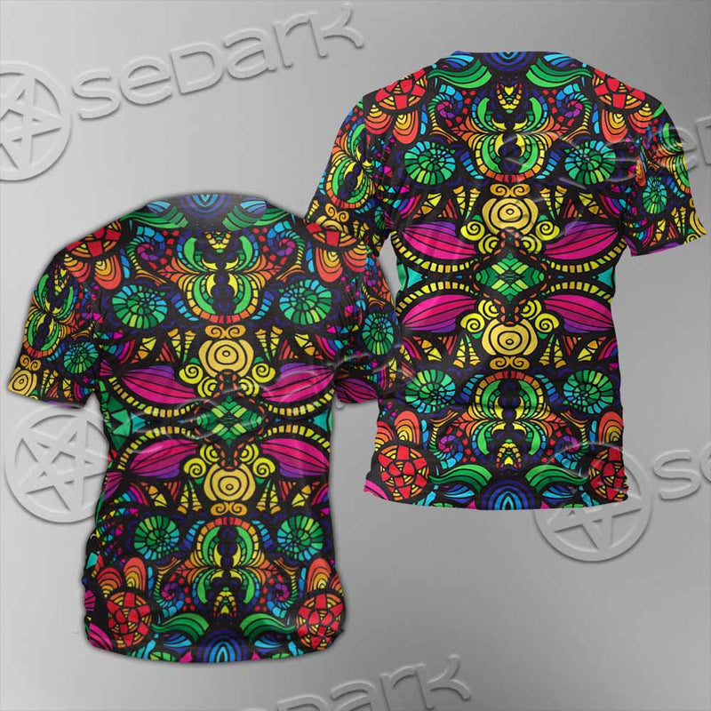 Psychedelic Floral SED-1106 Unisex T-shirt