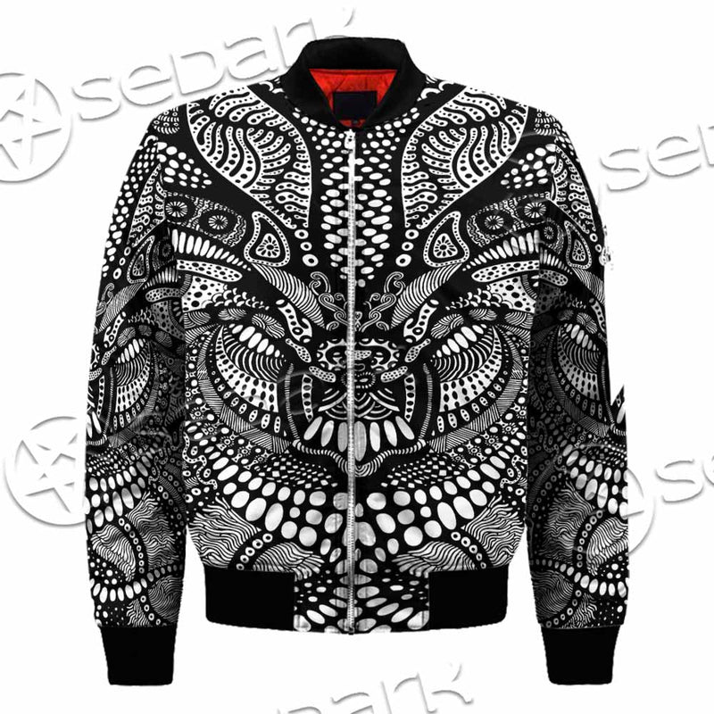 Psychedelic Black And White SED-1107 Jacket