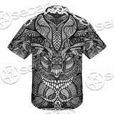 Psychedelic Black And White SED-1107 Shirt Allover