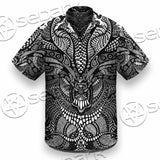 Psychedelic Black And White SED-1107 Shirt Allover
