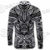 Psychedelic Black And White SED-1107 Shirt Allover