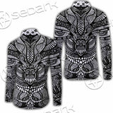 Psychedelic Black And White SED-1107 Shirt Allover