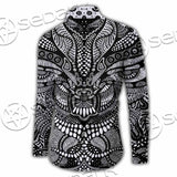 Psychedelic Black And White SED-1107 Shirt Allover