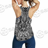 Psychedelic Black And White SED-1107 Women Tank Top