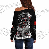 Witchcraft Ouija Board SED-1110 Off Shoulder Sweaters