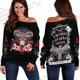 Witchcraft Ouija Board SED-1110 Off Shoulder Sweaters