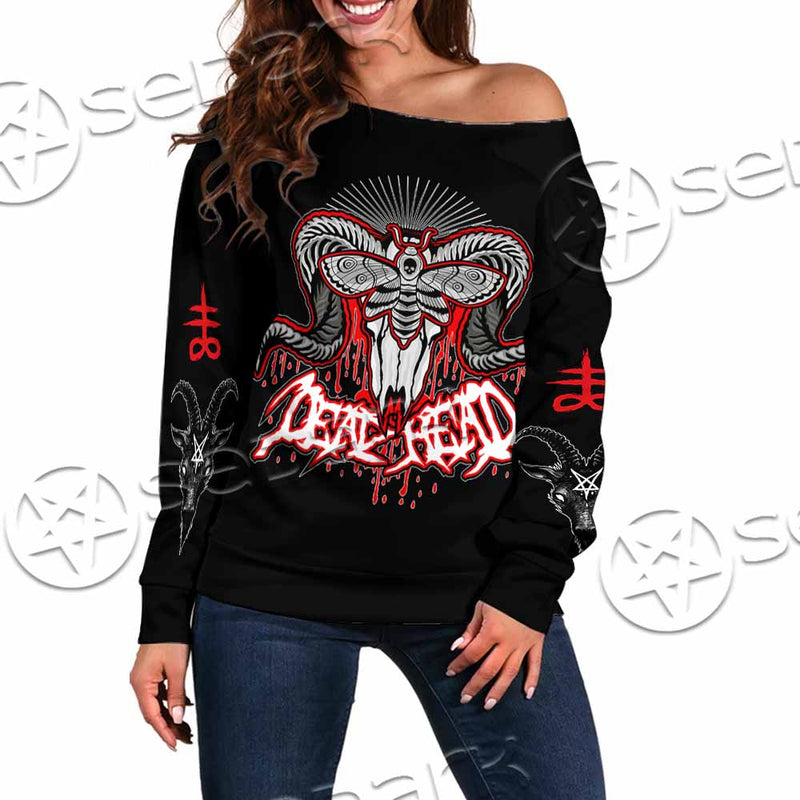 Witchcraft Ouija Board SED-1110 Off Shoulder Sweaters
