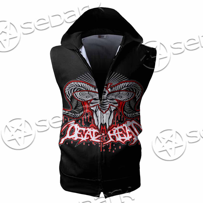 Witchcraft Ouija Board SED-1110 Zip Sleeveless Hoodie
