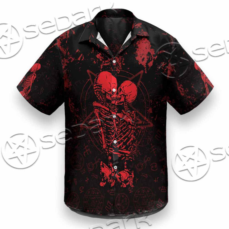 Skeleton Couple SED-1111 Shirt Allover