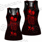 Skeleton Couple SED-1111 Women Tank Top