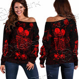 Skeleton Couple SED-1111 Off Shoulder Sweaters