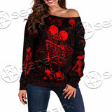 Skeleton Couple SED-1111 Off Shoulder Sweaters