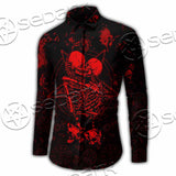 Skeleton Couple SED-1111 Shirt Allover