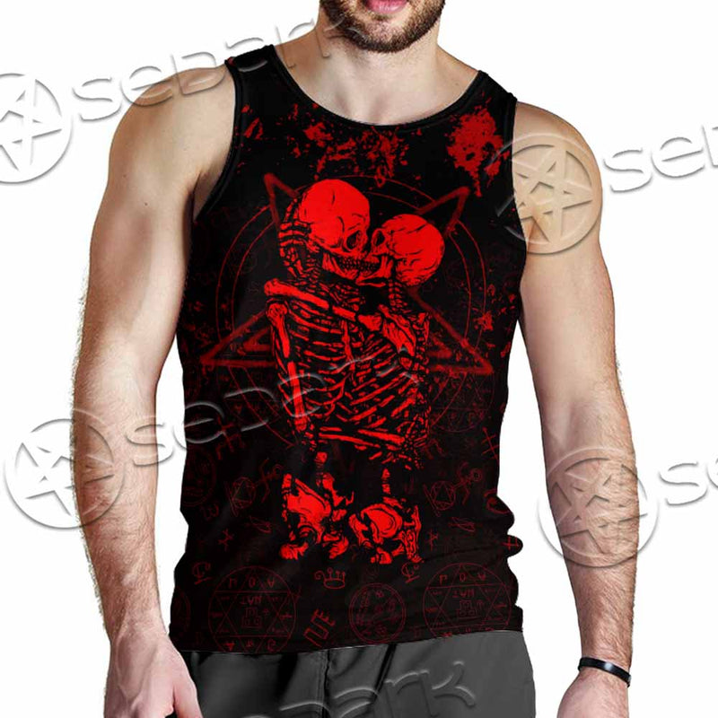 Skeleton Couple SED-1111 Men Tank-tops
