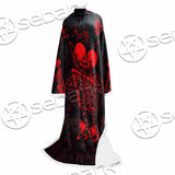 Skeleton Couple SED-1111 Sleeved Blanket