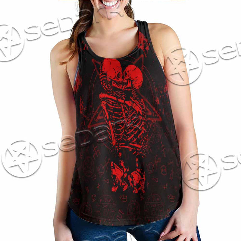 Skeleton Couple SED-1111 Women Tank Top