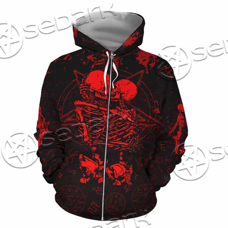 Skeleton Couple SED-1111 Hoodie & Zip Hoodie