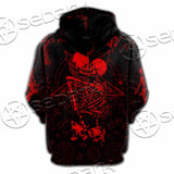 Skeleton Couple SED-1111 Hoodie & Zip Hoodie Raglan