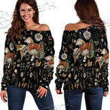 Cottagecore Mushroom SED-1112 Off Shoulder Sweaters