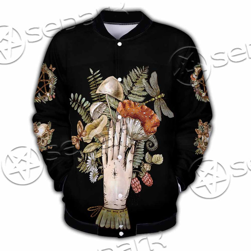 Green Witch Hand With All Seeing Eye SED-1113 Button Jacket